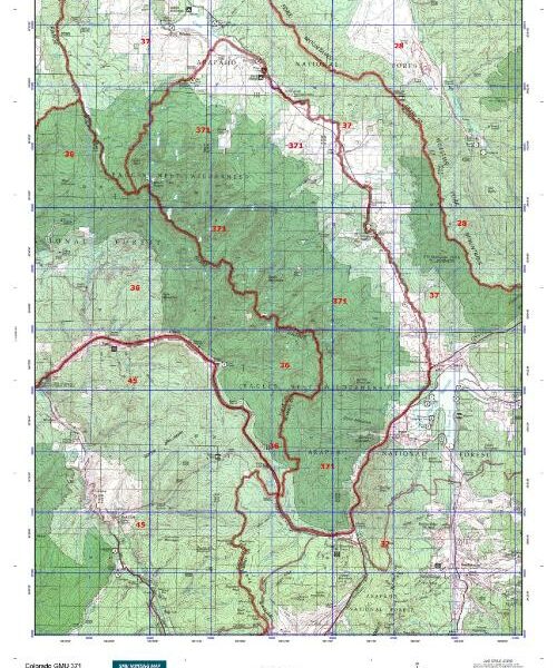 colorado unit 371 hunting map