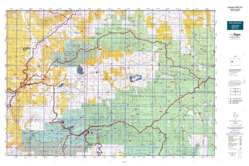colorado unit 421 hunting map