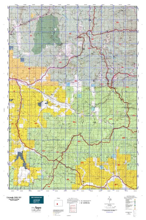 colorado unit 551 topo map